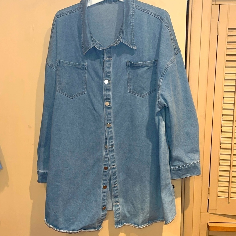 Shein Curve mini dress, Tunic, long shirt, jacket. Multi purpose piece size 4XL
